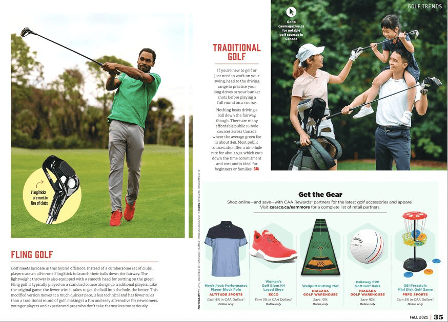 O Canada! FlingGolf keeps growing up north.