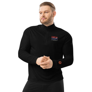 USA FlingGolf Adidas Quarter Zip Pullover (Black)