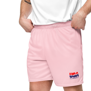USA FlingGolf Unisex Mesh Shorts (Pink)