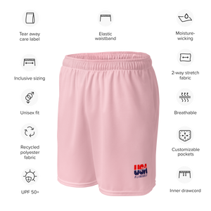 USA FlingGolf Unisex Mesh Shorts (Pink)
