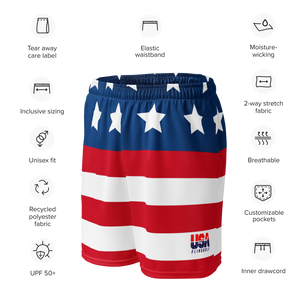 USA FlingGolf Unisex Mesh Shorts (Flag)