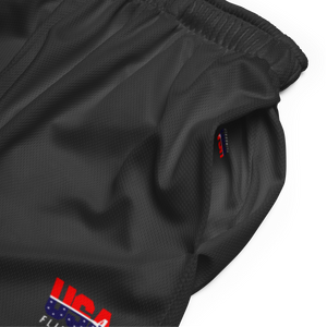 USA FlingGolf Unisex Mesh Shorts (Charcoal)