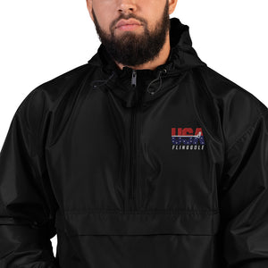 USA FlingGolf Embroidered Champion Packable Jacket (Dark)
