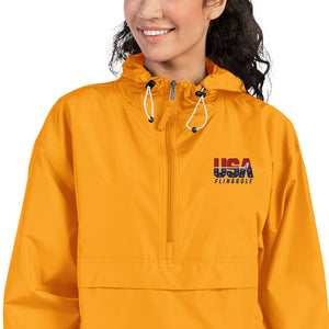 USA FlingGolf Embroidered Champion Packable Jacket (Light)
