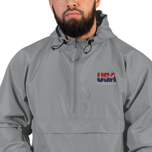 USA FlingGolf Embroidered Champion Packable Jacket (Dark)