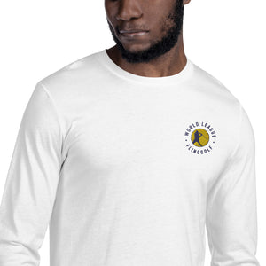 Long Sleeve Fitted Crew (White)