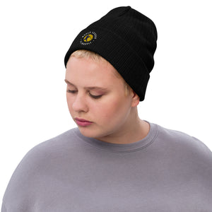 WLF Ribbed Knit Beanie (Dark)