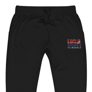 USA FlingGolf Unisex Fleece Sweatpants (Dark)