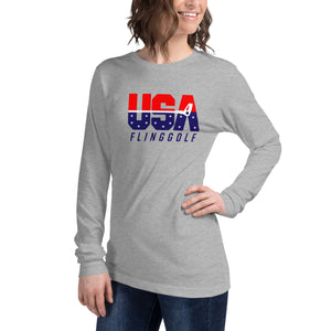 USA FlingGolf Unisex Long Sleeve Tee (Light)