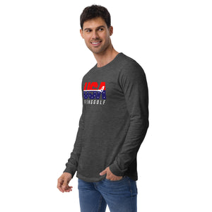 USA FlingGolf Unisex Long Sleeve Tee (Dark)