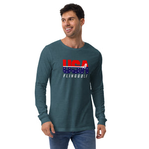 USA FlingGolf Unisex Long Sleeve Tee (Dark)