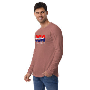 USA FlingGolf Unisex Long Sleeve Tee (Dark)