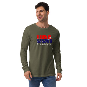 USA FlingGolf Unisex Long Sleeve Tee (Dark)