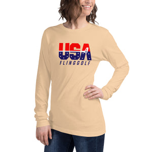 USA FlingGolf Unisex Long Sleeve Tee (Light)