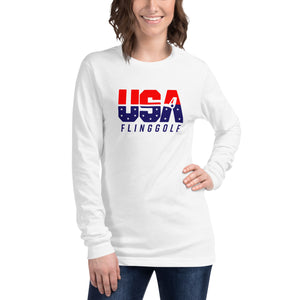 USA FlingGolf Unisex Long Sleeve Tee (Light)