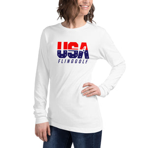 USA FlingGolf Unisex Long Sleeve Tee (Light)