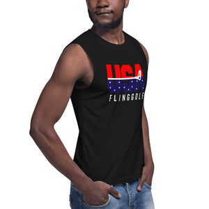USA FlingGolf "DeRusha" Muscle Shirt (Black)