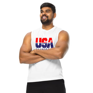 USA FlingGolf "DeRusha" Muscle Shirt (White)