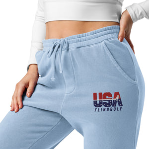 USA FlingGolf Unisex Pigment-dyed Sweatpants (Light)
