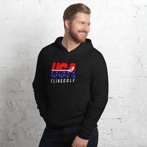 USA FlingGolf Unisex Fleece Hoodie (Dark)