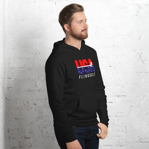 USA FlingGolf Unisex Fleece Hoodie (Dark)