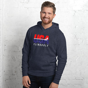 USA FlingGolf Unisex Fleece Hoodie (Dark)