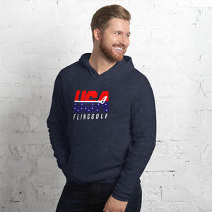 USA FlingGolf Unisex Fleece Hoodie (Dark)