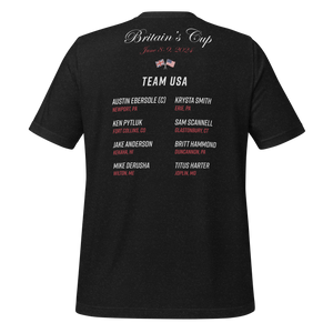 2024 Britain's Cup TEAM USA Commemorative Unisex t-shirt (Dark)