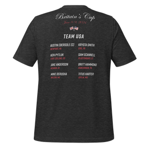 2024 Britain's Cup TEAM USA Commemorative Unisex t-shirt (Dark)