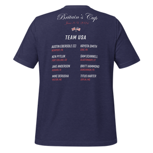 2024 Britain's Cup TEAM USA Commemorative Unisex t-shirt (Dark)
