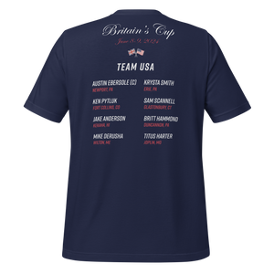 2024 Britain's Cup TEAM USA Commemorative Unisex t-shirt (Dark)