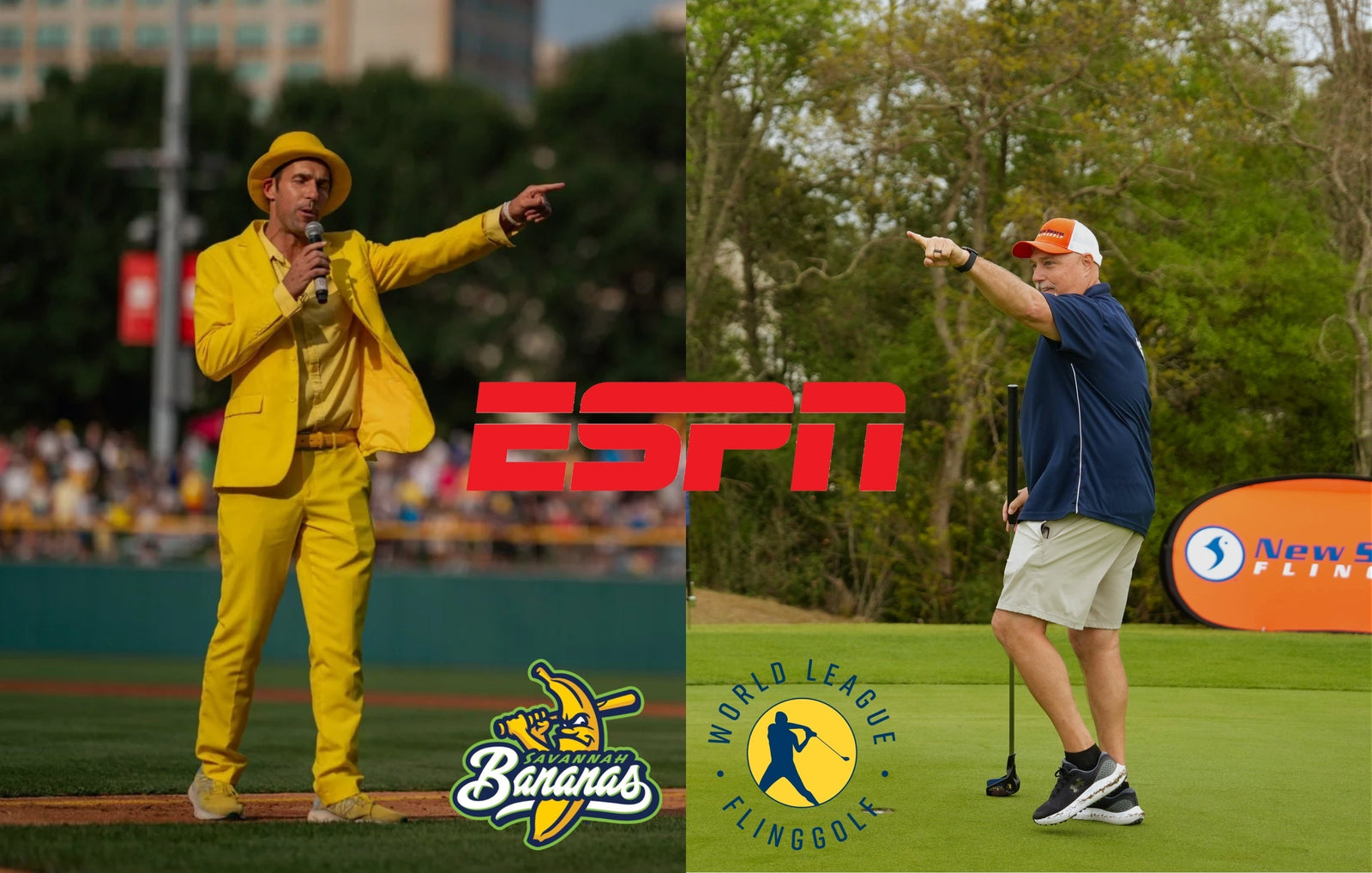 ESPN to Co-air World League FlingGolf and Savannah Bananas across its Channels in August