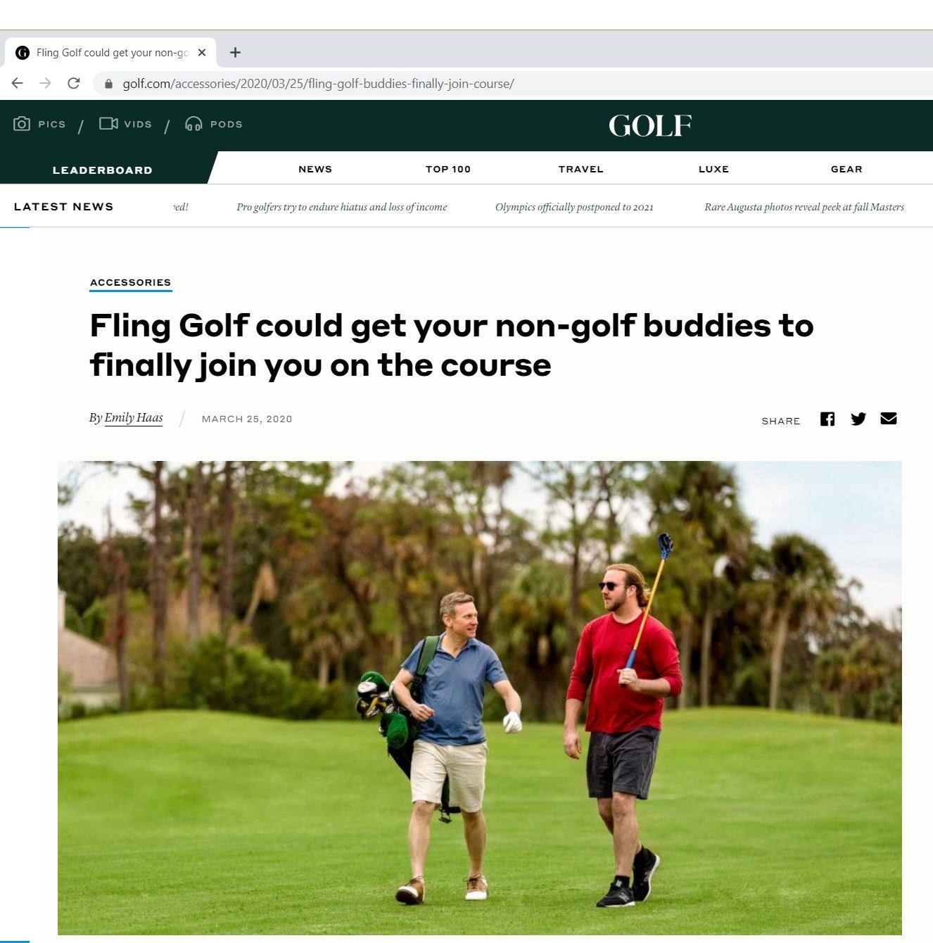 Golf.com: FlingGolf could get your non-golfing buddies on the course with you.