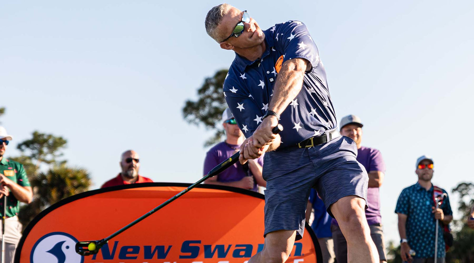 FlingGolfer using baseball motion