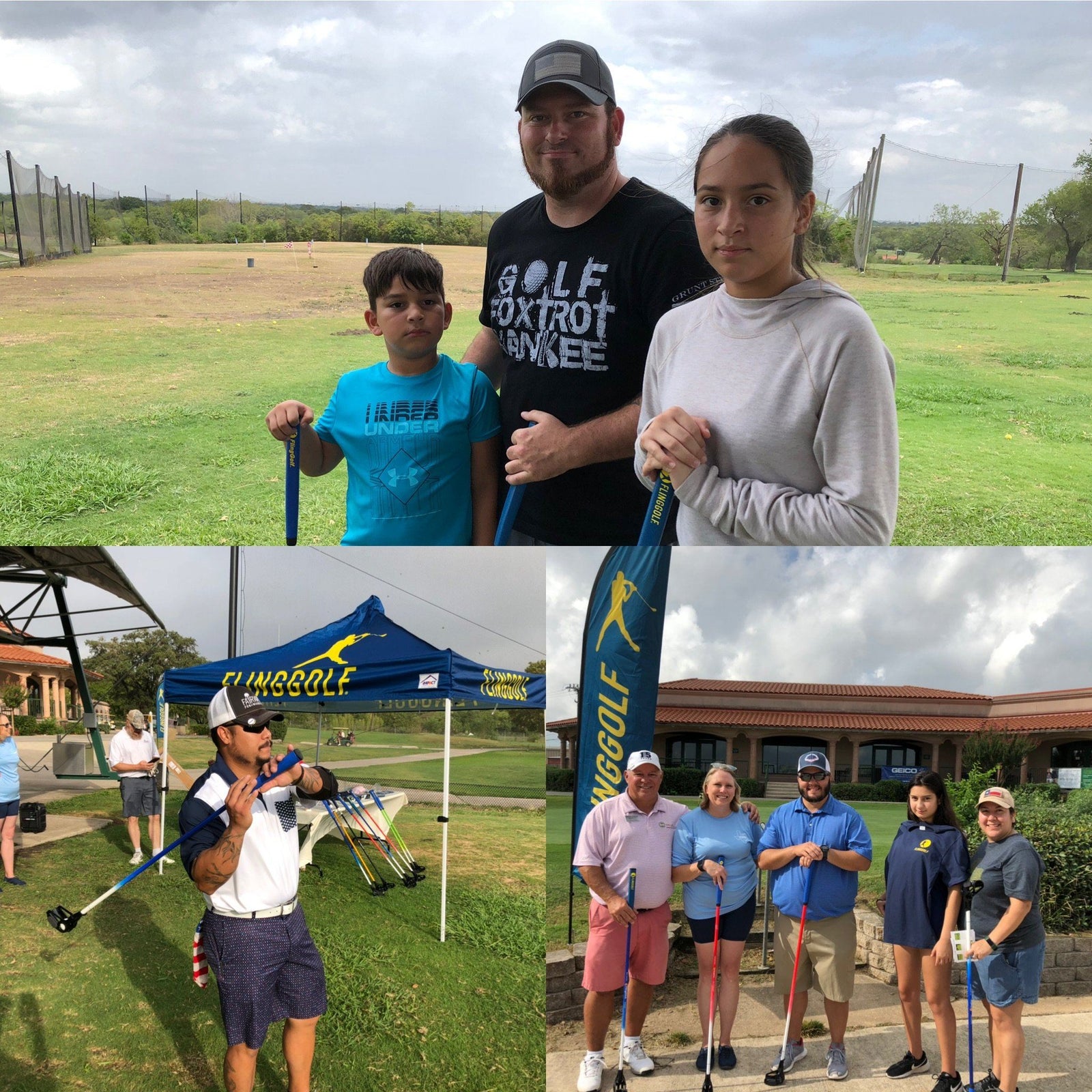 The US Air Force kicks off its FlingGolf Program at Sam Houston Golf Course w 70 participants