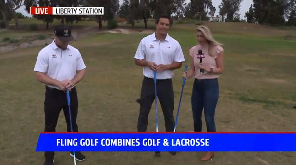 FOX 5 San Diego's Tabitha Lipkin Gets a FlingGolf Lesson from NLL's Sa