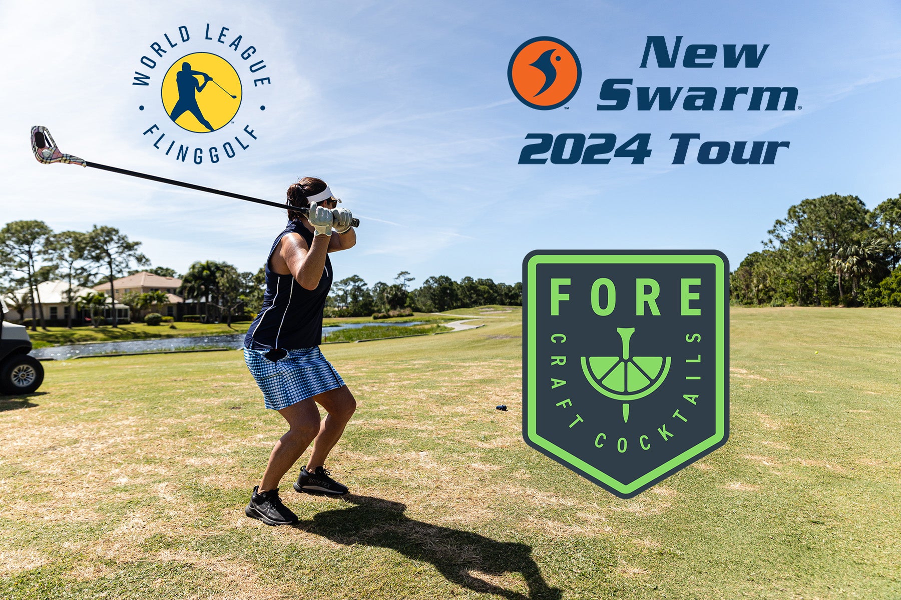 Fore Craft Becomes the Official Canned Cocktail of World League FlingGolf's 2024 New Swarm Tour