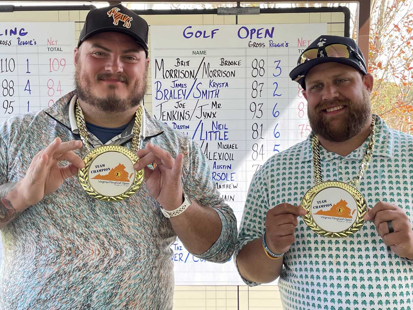 Mike Edwards and Zac Mulvey FlingGolf VAFGO Team Champions 2022