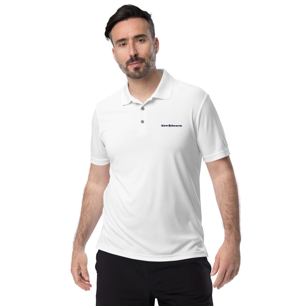 adidas Performance Polo Shirt (White) - FlingGolf®