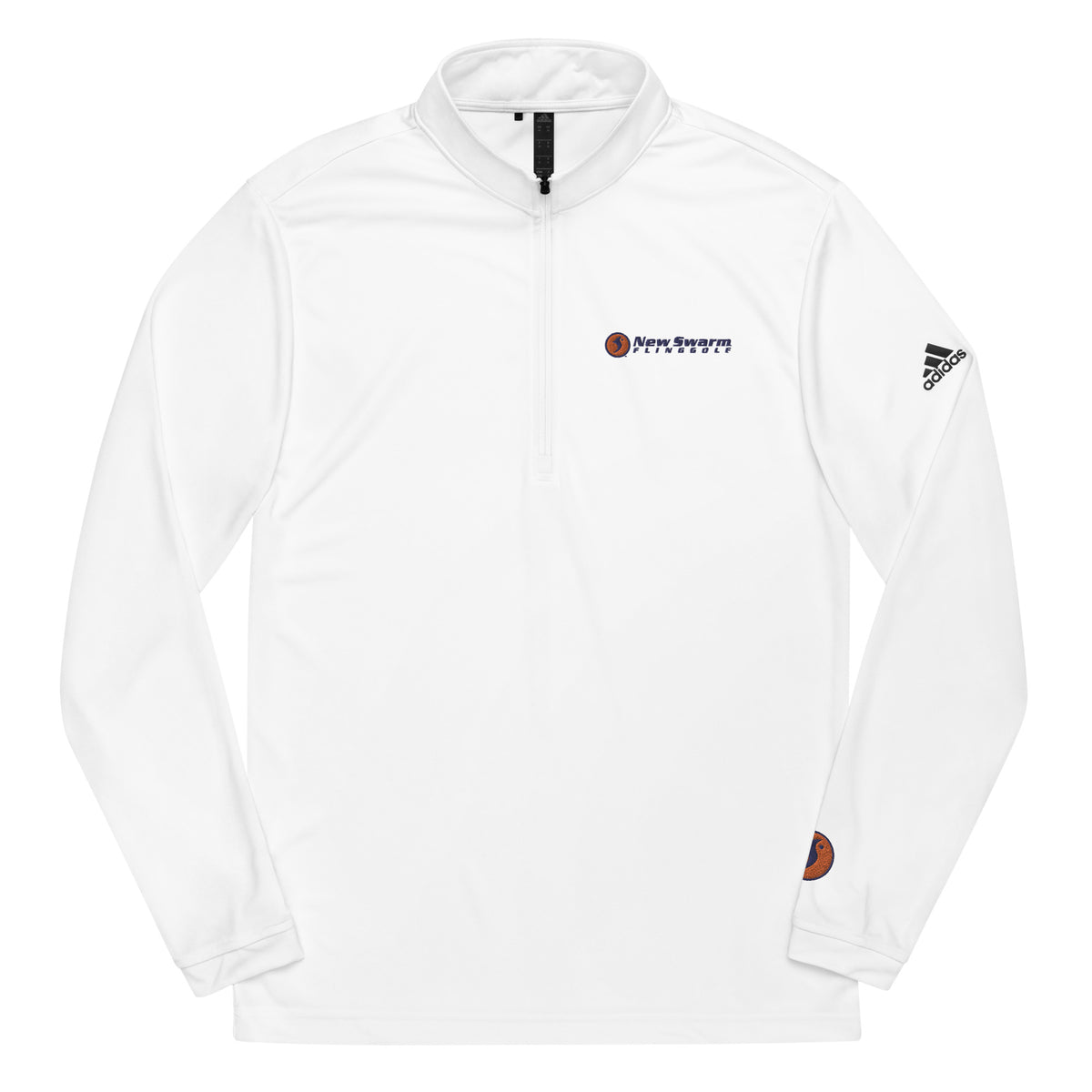 adidas New Swarm Quarter Zip Pullover (White)