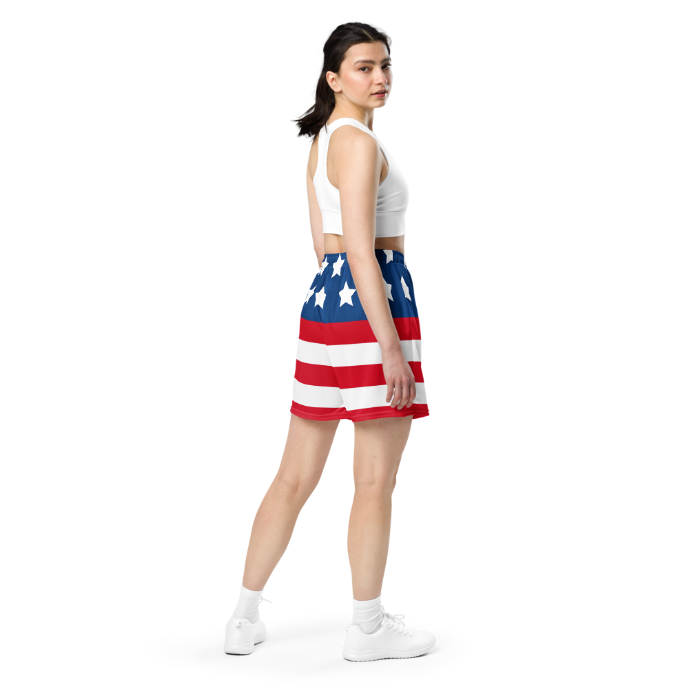 USA FlingGolf Unisex Mesh Shorts (Flag)