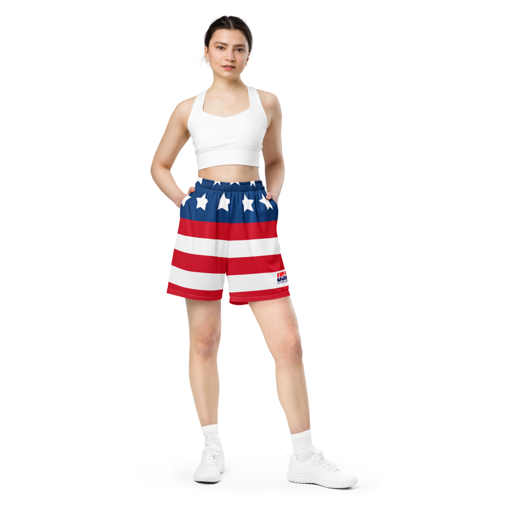 USA FlingGolf Unisex Mesh Shorts (Flag)