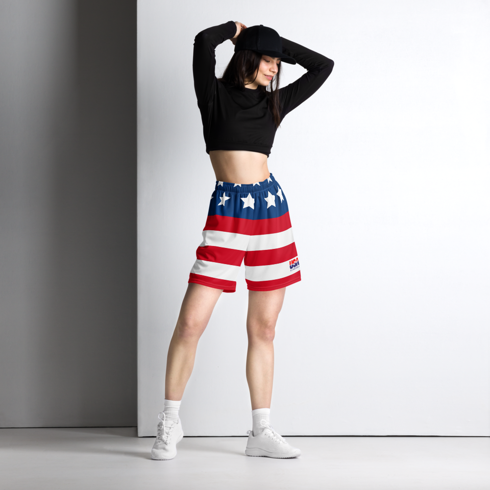 USA FlingGolf Unisex Mesh Shorts (Flag)