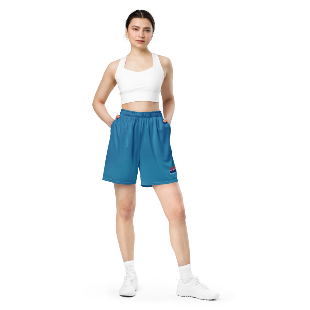 USA FlingGolf Unisex Mesh Shorts (Steel Blue)