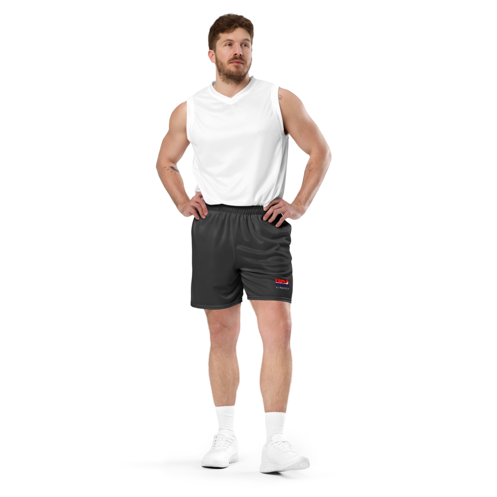 USA FlingGolf Unisex Mesh Shorts (Charcoal)