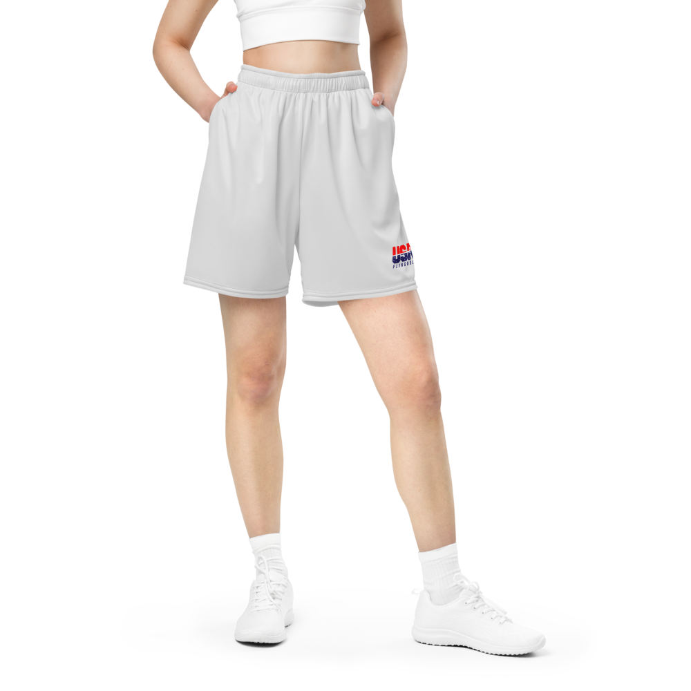 USA FlingGolf Unisex Mesh Shorts (Grey)