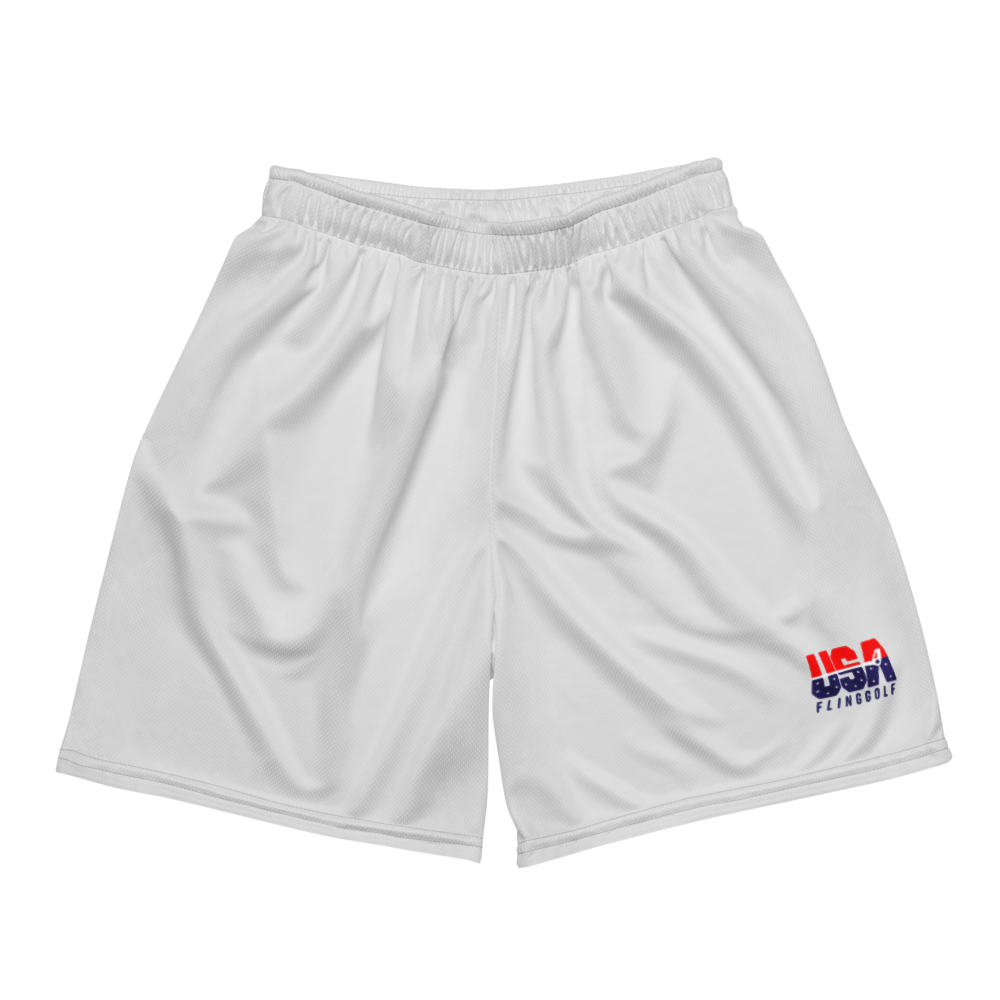 USA FlingGolf Unisex Mesh Shorts (Grey)