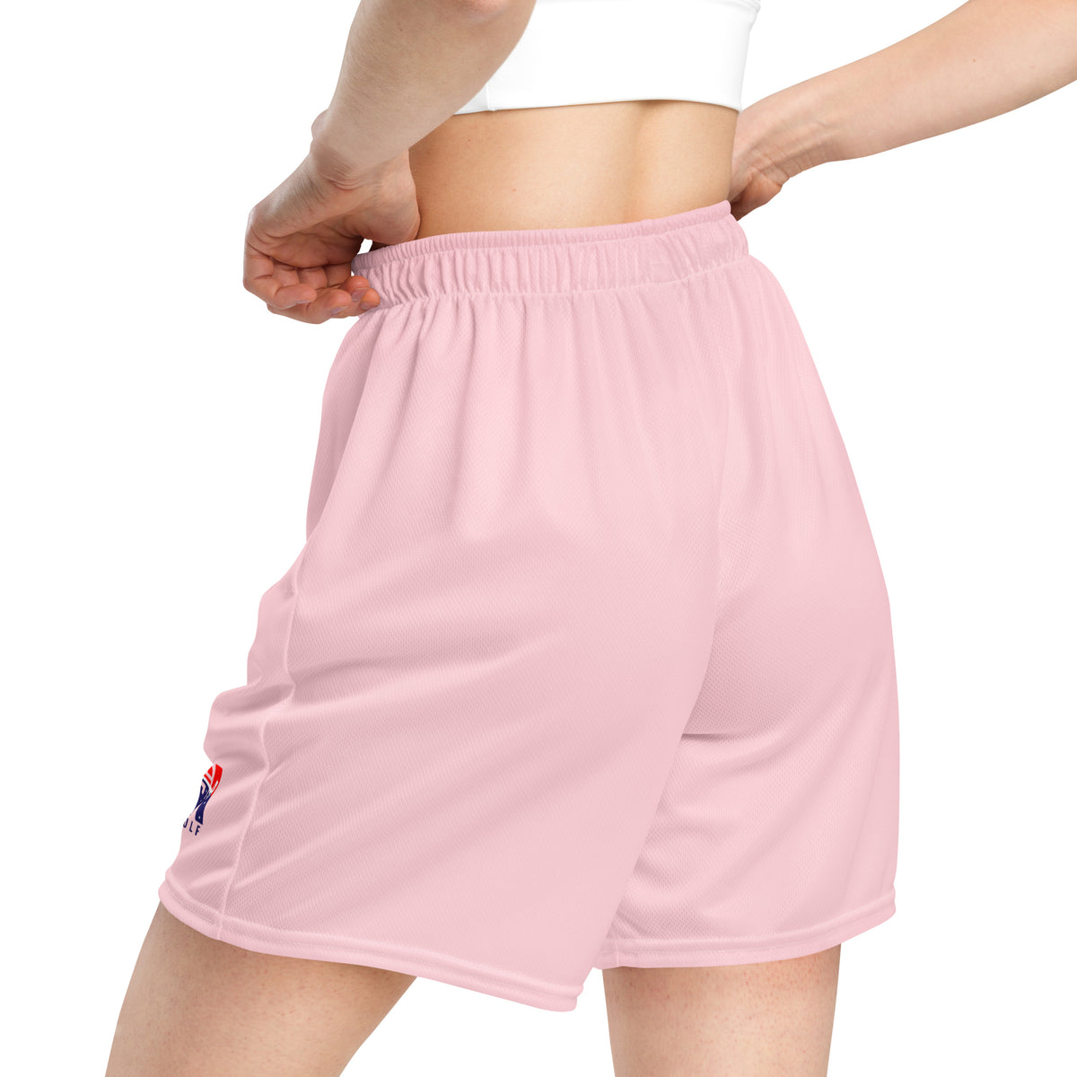 USA FlingGolf Unisex Mesh Shorts (Pink)