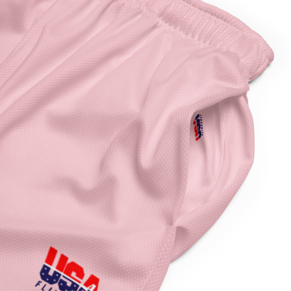 USA FlingGolf Unisex Mesh Shorts (Pink)