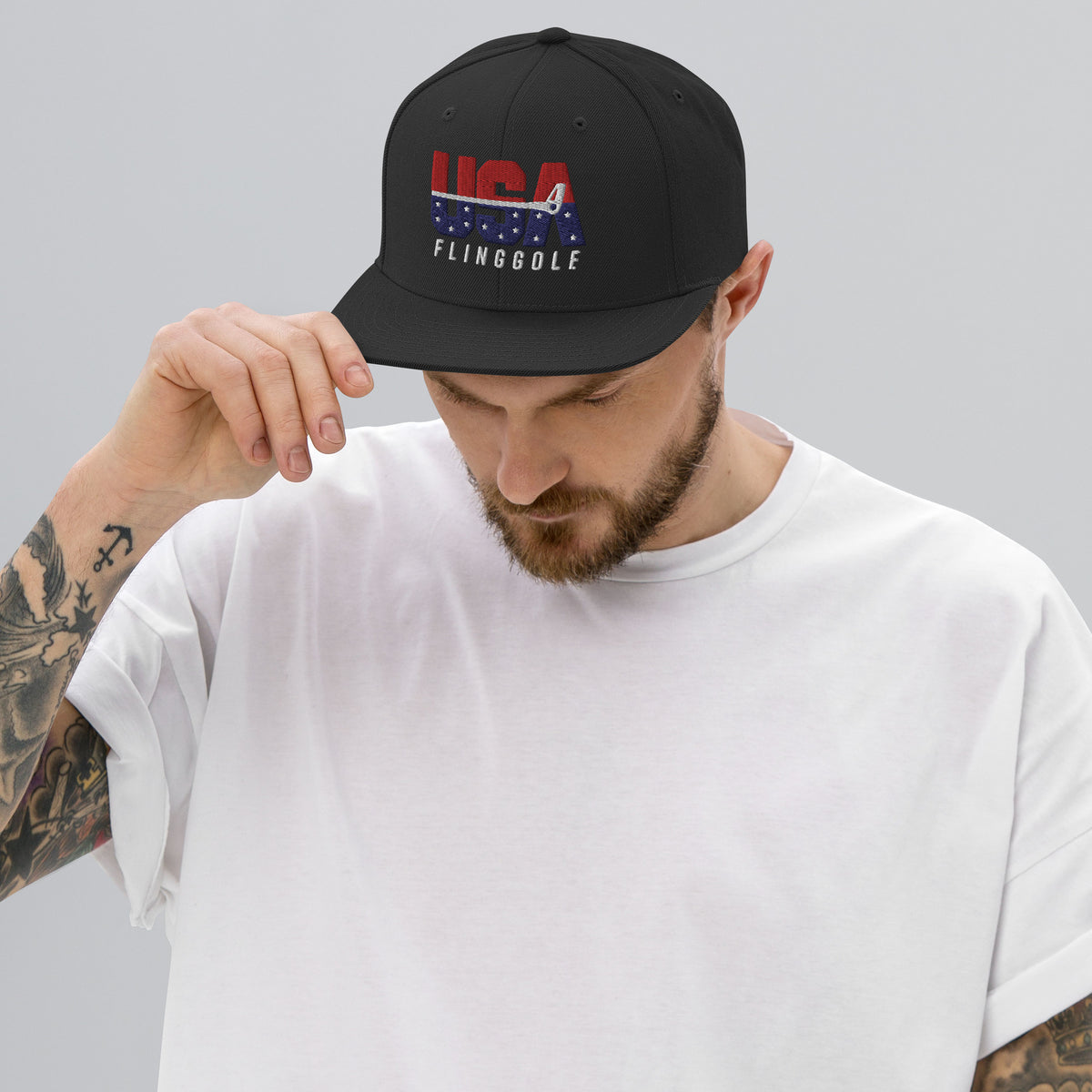 USA FlingGolf Snapback Hat (Dark)